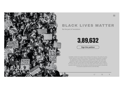 black them webpage (black lives matter)