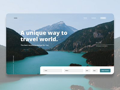 Travel website - landing page