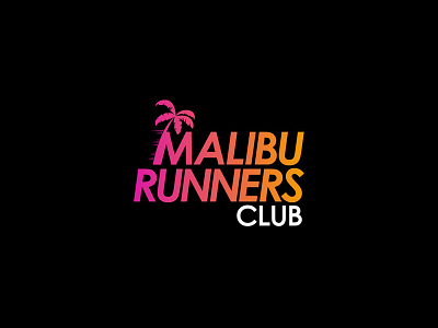 Malibu Runners Club Logo brand branding club logo logo design logodesign logotype malibu palm run runing runner sport