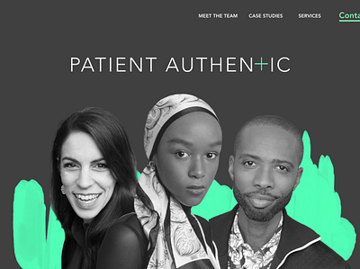 Patient Authentic | Homepage branding branding identity healthcare patients web design