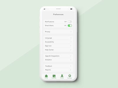 DailyUI007 - Settings