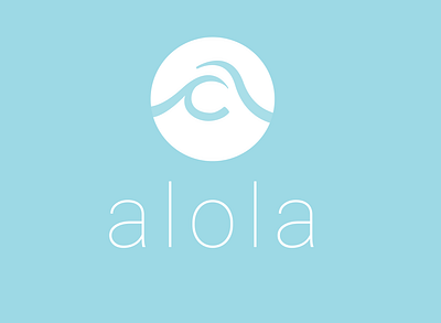 Logo design for ALOLA branding design illustration logo minimal vector