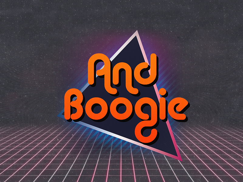 AndBoogie boogie and festival music andboogie tron neon outrun 80s retro