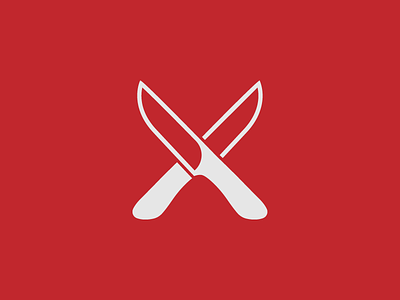 Knives cross jab knife knives logo sharp stab symbol