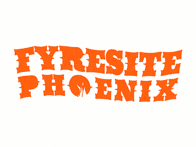 Rootin' and a Tootin' art design fire flame fyresite halftone illustration illustrator phoenix texture type typographic typography western