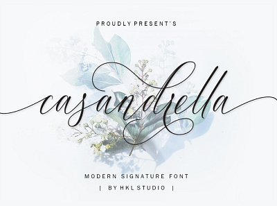 Casandrella branding calligraphy design font graphic design illustration lettering logo modern typography wedding