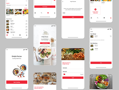 Recipe App figma unsplash