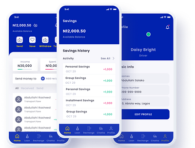 Fintech App design figma finance fintech