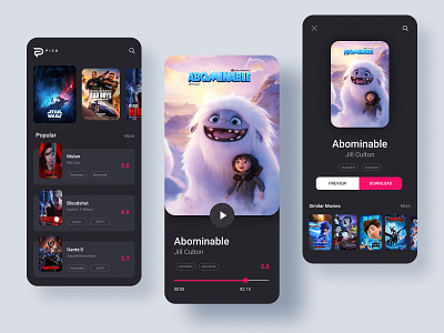 Pick mobile app mobile app design mobile design modern movie app movies movies store online movies ui ux uidesign ux design