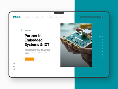 Inspiro Concept 1 banner design design graphic design ui ux
