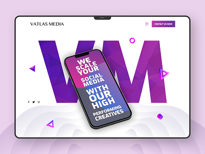 Vatlas Media Concept 1 banner design design digital marketing graphic design illustration marketing ui ux web web design website design