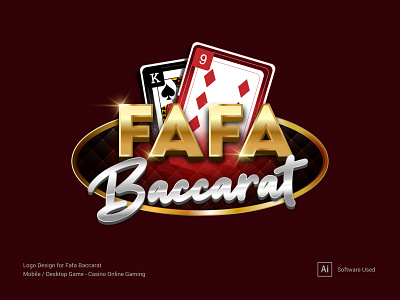 Fafa Baccarat Logo Design art artist banner design branding casino game design designer gambling game game logo gaming graphic artist graphic design illustration logo logo creation logo design mobile game print ui vector