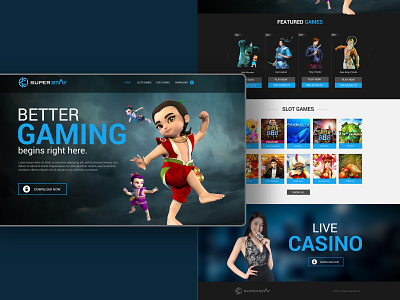 Superstar Web Design banner design branding casino casino games design game web design gaming website graphic design illustration online gaming websites slot web design slots games slots websites ui ui ux vector