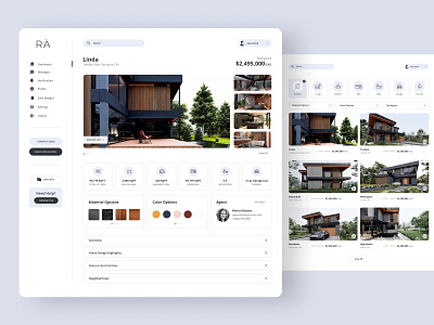 RÀ real estate web app banner design branding design illustration mobile ui ux real estate ui ui ux ux vector web app web application