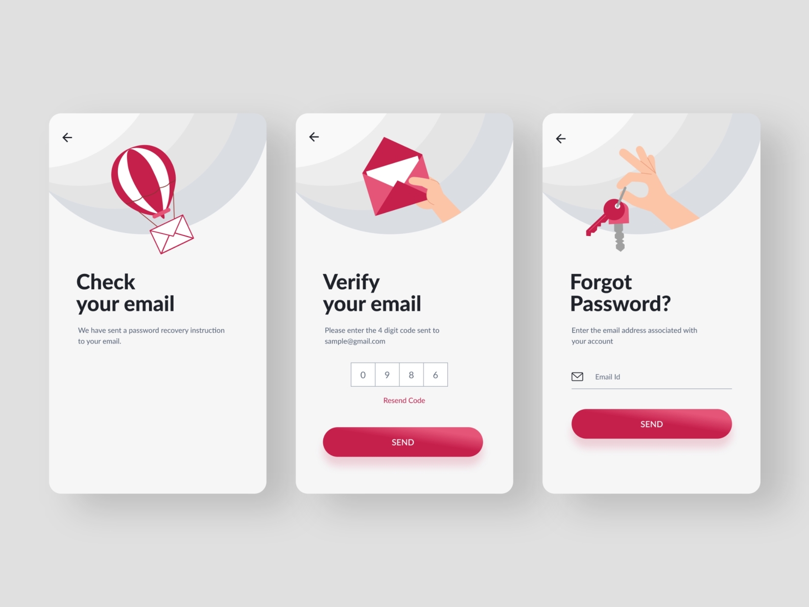 Mobile App Email Verification by leymark lachica on Dribbble