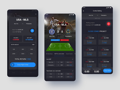 Sportsbook Game Mobile App Design