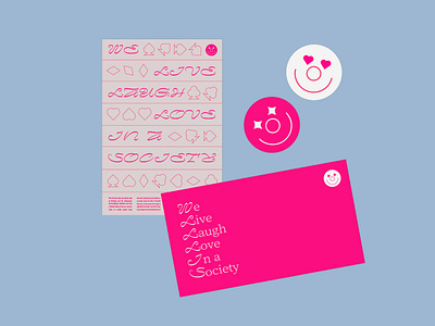 Society bold bright clean clown club deck of cards flat heart icon joker layout pink poster print print materials serif spade typography vector