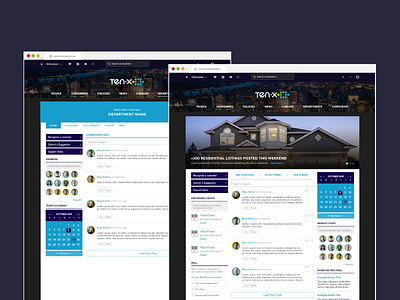 Ten-X Intranet device mockup layout ui ui design web web design