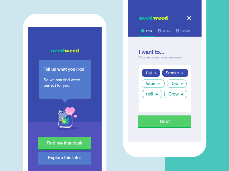 Need Weed App Concept