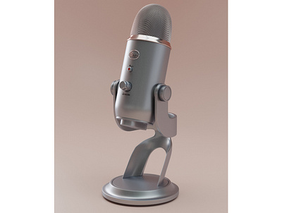 Blue Yeti Microphone Render 3d blender3d illustration microphone product shot render rendering