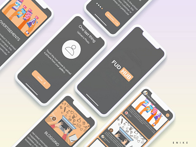 Fud hub app mobile ui