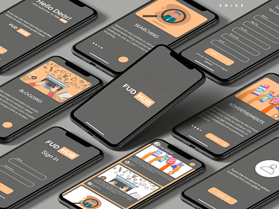 Fud Hub 2 mobile app design mobile ui