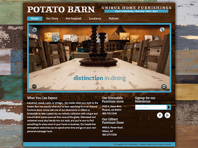 Potato Barn Website design website