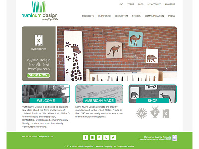 Numi Numi Furniture Design Website design website