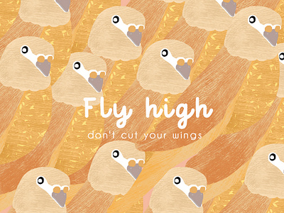 Fly high brushscript illustraion illustration photoshop