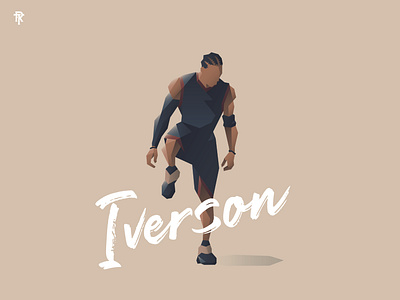 IVERSON basketball design illustration nba vector