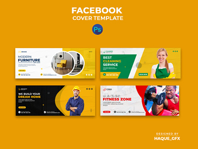 capa de facebook criativa de fitness e banner da web design abstrato de  banner de ginástica 16594518 Vetor no Vecteezy