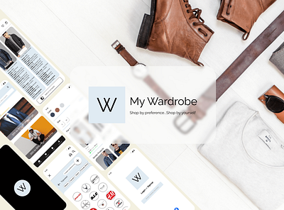 My Wardrobe app design figma illustration logo shoppingapp ui ux