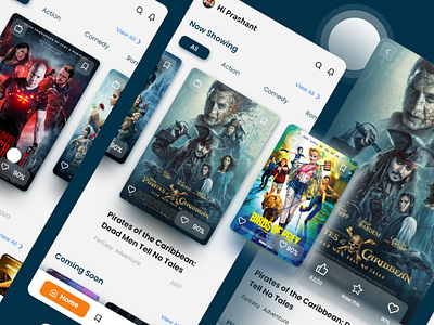 UI Movie App Design ui uiux movie app design