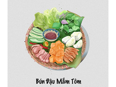 Bun dau mam tom