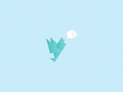 Origami Bird bird icon illustrator origami paper art vector