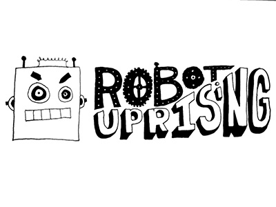 Hand Lettering WIP hand lettering robot sketch typography