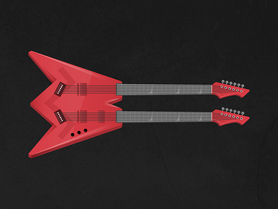 Slayer electric guitar illustration