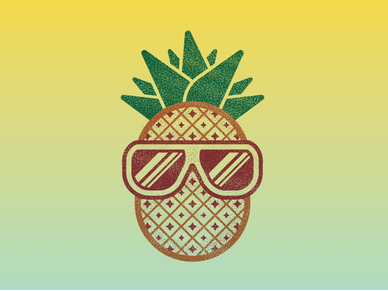 Beach Party T-Shirt Concept beach hawaiian icon illustration luau pineapple sunglasses t shirt