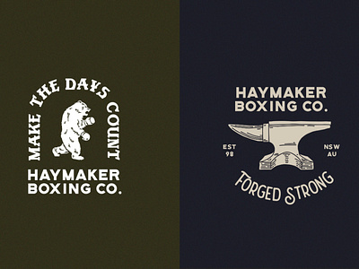 Haymaker Boxing Co. Logo Set 1 badge design boxing branding branding design illustration illustrator logo