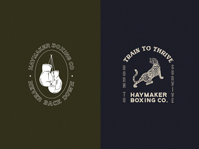 Haymaker Boxing Co. Logo Set 2 boxing branding branding design illustration illustrator logo