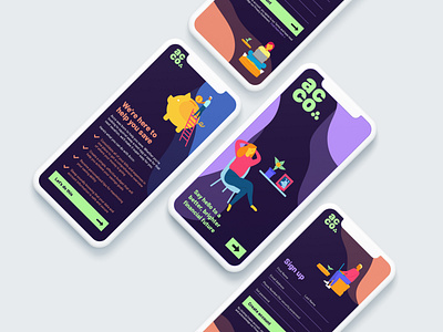 Acco - Financial Management App Design app design app design icon ui web ios guide app designers australia bright design financial app fresh illustration illustrator mobile app mobile app design mobile application mobile design mobile ui money app