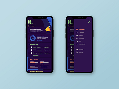 Acco - Financial Management Dashboard app design application design clean dashboard design design illustrator money management sketch ui ux