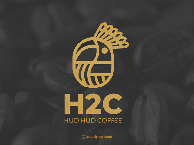 Hud-Hud Coffee - Logo Design abstract logo bird brand design brand designer brand identity branding cafe cafe logo coffee coffeeshop designer designer logo identity identity branding logo monoline restaurant