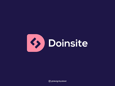 Doinsite - Logo Design brand designer brand identity design branding code coding developer letter d logo logodesign programmer startuo technology