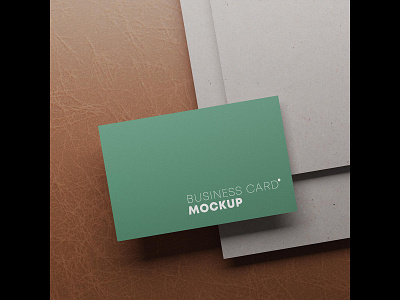 Simple elegant business card mockup branding design graphic design mockup