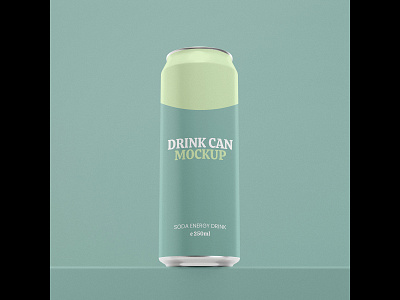 Drink can mockup 3d branding design graphic design mockup