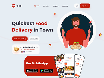 Food delivery Header