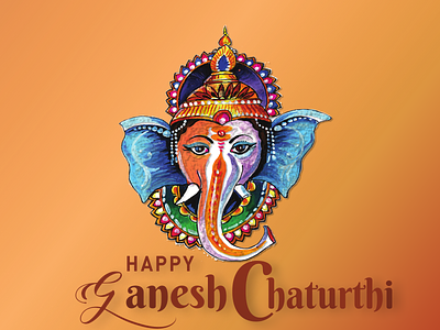 Happy Ganesh Chaturthi design figma graphic design illustration ui ux vector