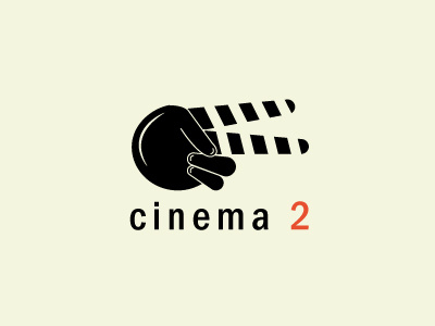 Cinema 2 branding. logotype cine cinema logo design