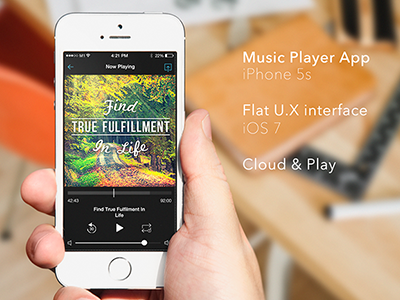iOS Music Player mobile ui ux